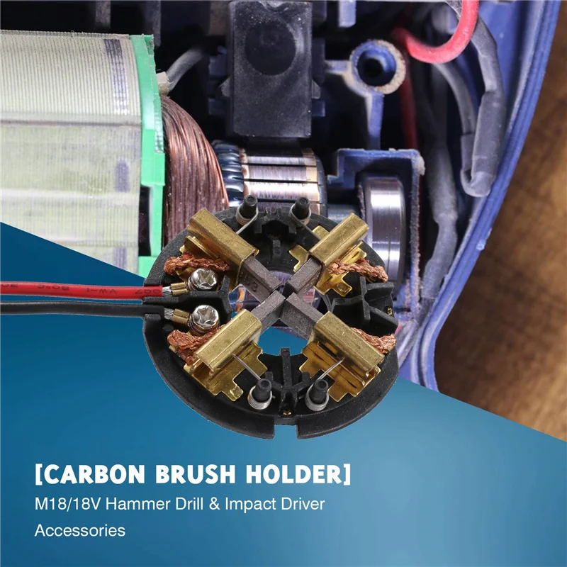 AEA9-Carbon Brush Holder Brush Card Assembly Replacement For AEG M18 18V M12 Hammer Drill & Impact Driver Accessories
