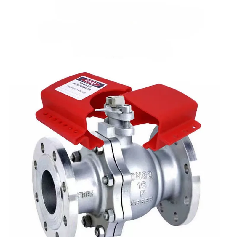 XHHMY&SL Industrial Adjustable Safety PP valve Lockout Device for DN8-DN125 Flange ball valve lockout