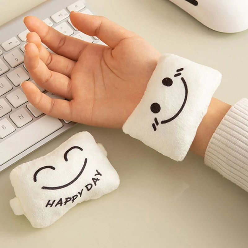 Cute Expression Wrist Rest Mini Pillow Support Comfortable Reduce Fatigue Anti-wear Wrist Protector Mouse Pad Office Supplies