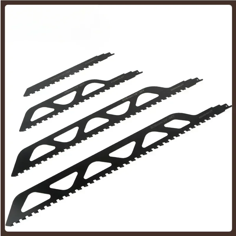 Hard Alloy Reciprocating Saw Blades Carbide Alloy Reciprocating Saber Saw Bubble Brick Concrete Stone Demolition Cutting Tools