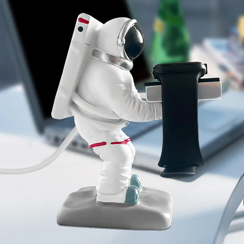 Home Decor Crafts Astronaut Watch Charging Stand for Huawei, Apple iWatch and OPPO Watches