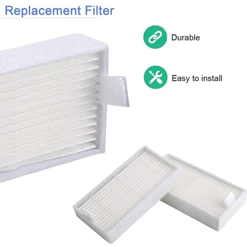 Peças de reposição filtros hepa escovas laterais para ilife v3 v3s v5 v5s v5s pro robô aspirador acessórios