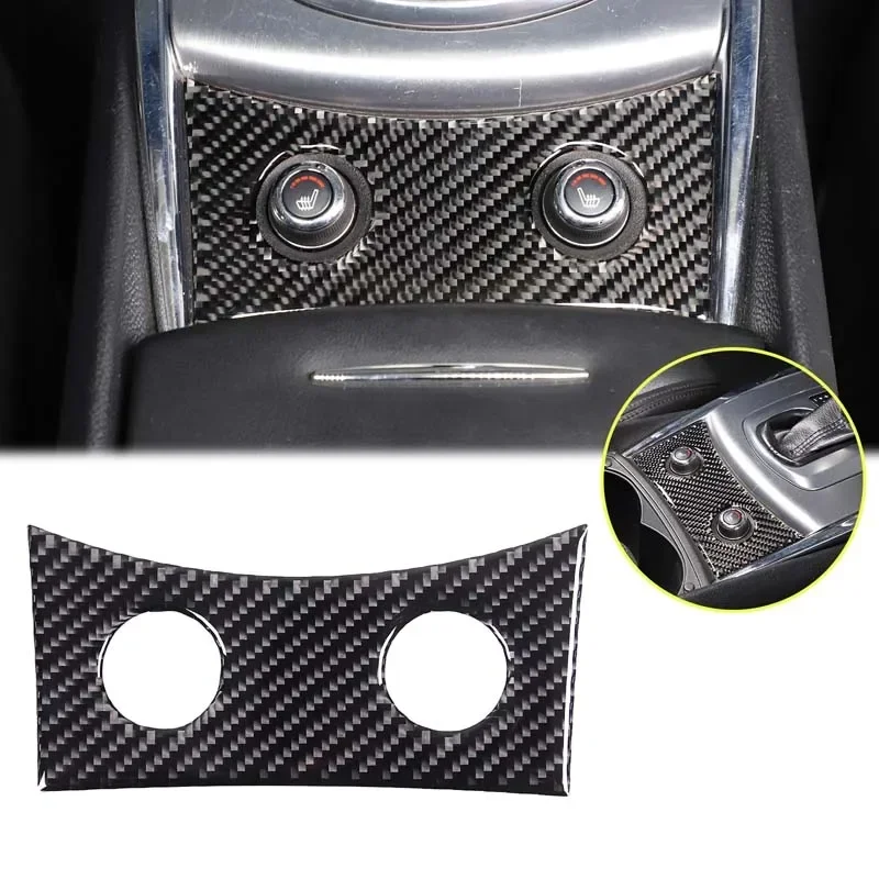 

For 2007-2013 Infiniti G25 G35 G37 soft carbon fiber car seat heating switch panel sticker car interior protection accessories