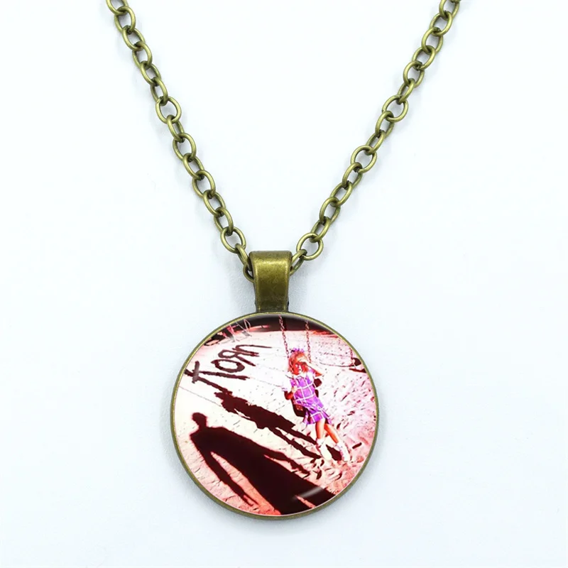 Hip Hop Korn Music Rock Band Punk Band Glass Dome Cabochon Pendant Fashion Crystal Jewelry