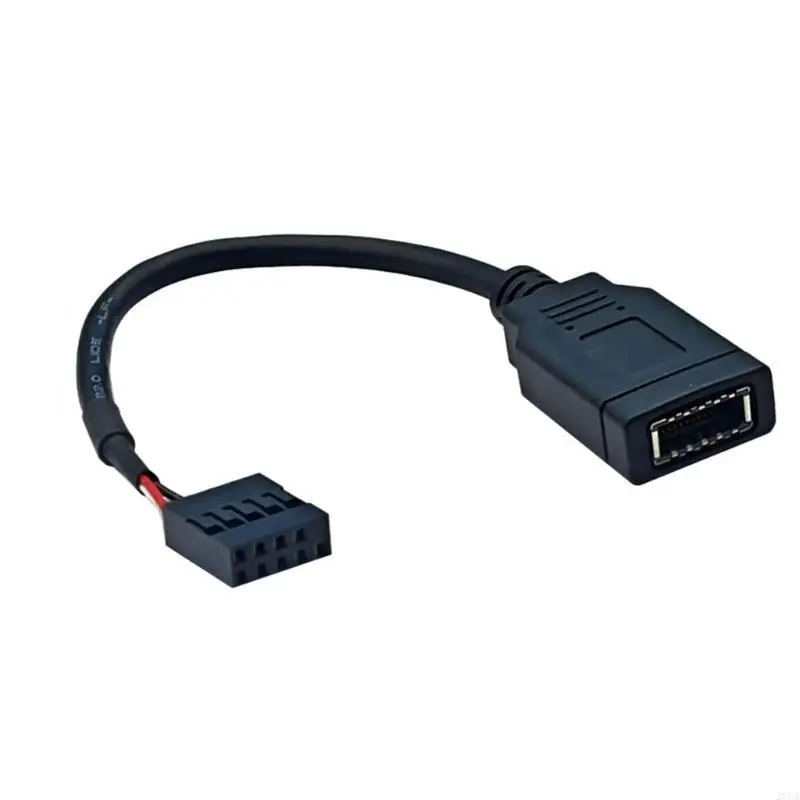 20CB แผงด้านหน้าประเภท C อะแดปเตอร์ 9PIN เพื่อพิมพ์ E USB2.0 ส่วนหัวเมนบอร์ดสายเคเบิล USB2.0