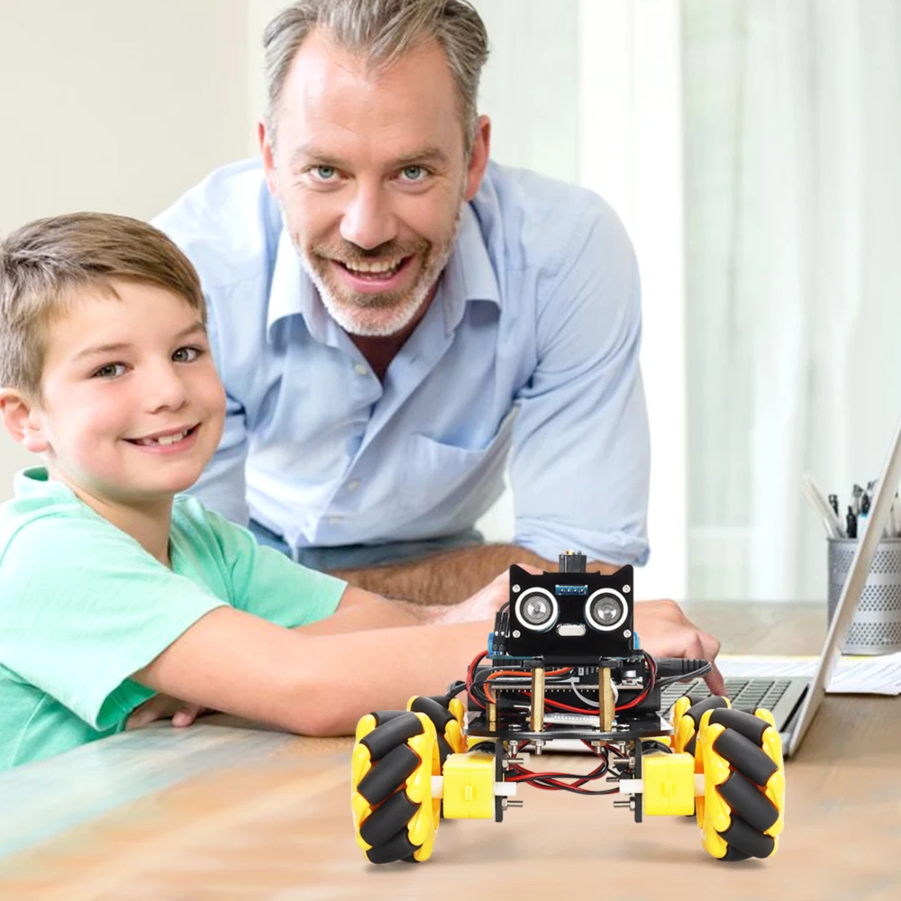 Starter Roboter Auto Kit für Arduino Programmierung Automatisierung Roboter Framework komplettes Kit zum Lernen und Entwickeln von Fähigkeiten pädagogisch