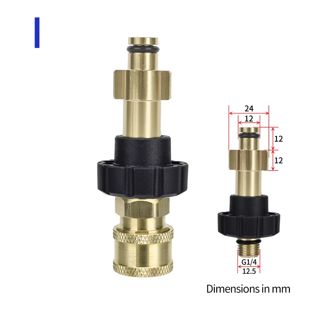Hochdruckreiniger-Schnellkupplung 1/4" für Spritzpistolenlanze, Bajonett-Adapter 1/4" Schnellverschluss-Anschluss für Karcher – Detail 16