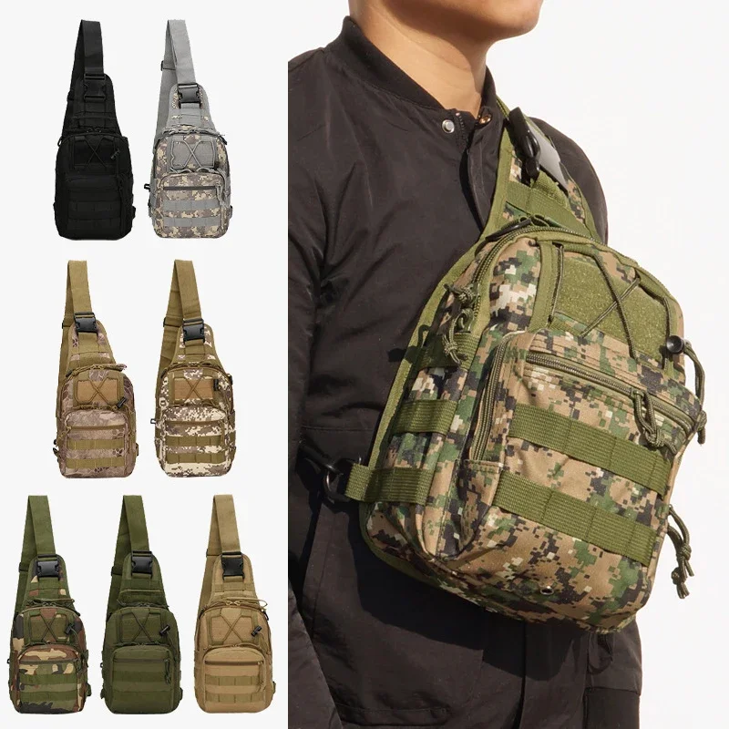 Hiking Trekking Backpack Sports Climbing Shoulder Bags Men Outdoor Tactical Bags Camping Daypack Fishing Military Shoulder Bag