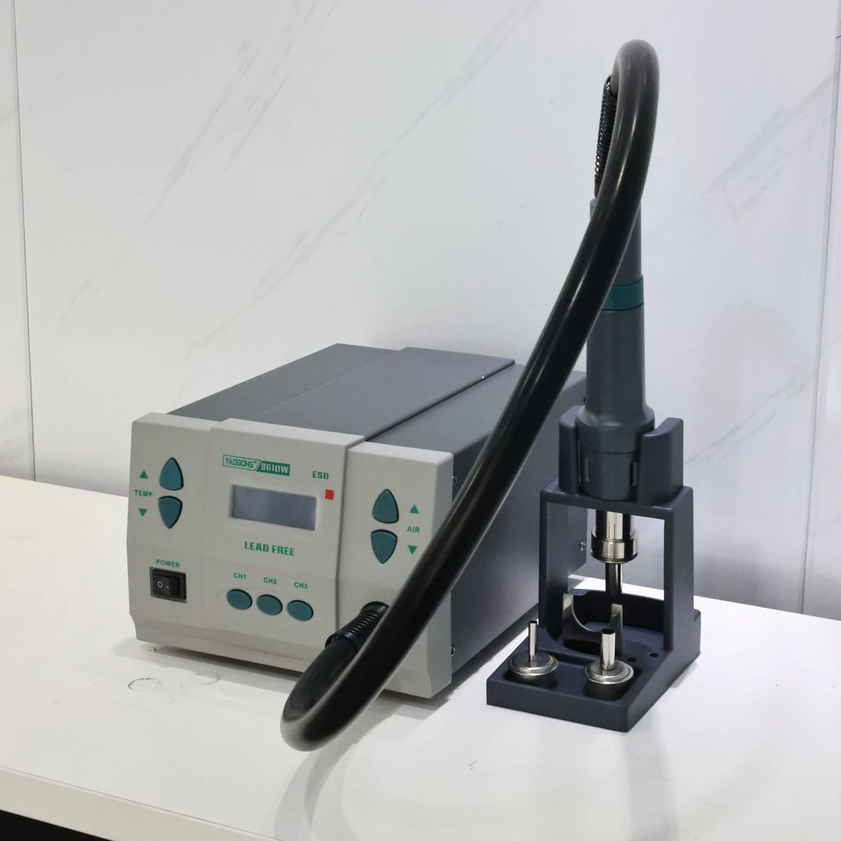 

YAOGONG 861DW Lead-free Intelligent Hot Air Gun Desoldering Station High Power 1000W Large Air Volume Voltage 220V / 110V