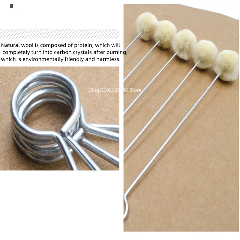 Leather Dyeing Wool Ball Brush Alcohol Dye Oiling Even Coloring Edge Banding Brush Special Wool Brush for Leather Coloring