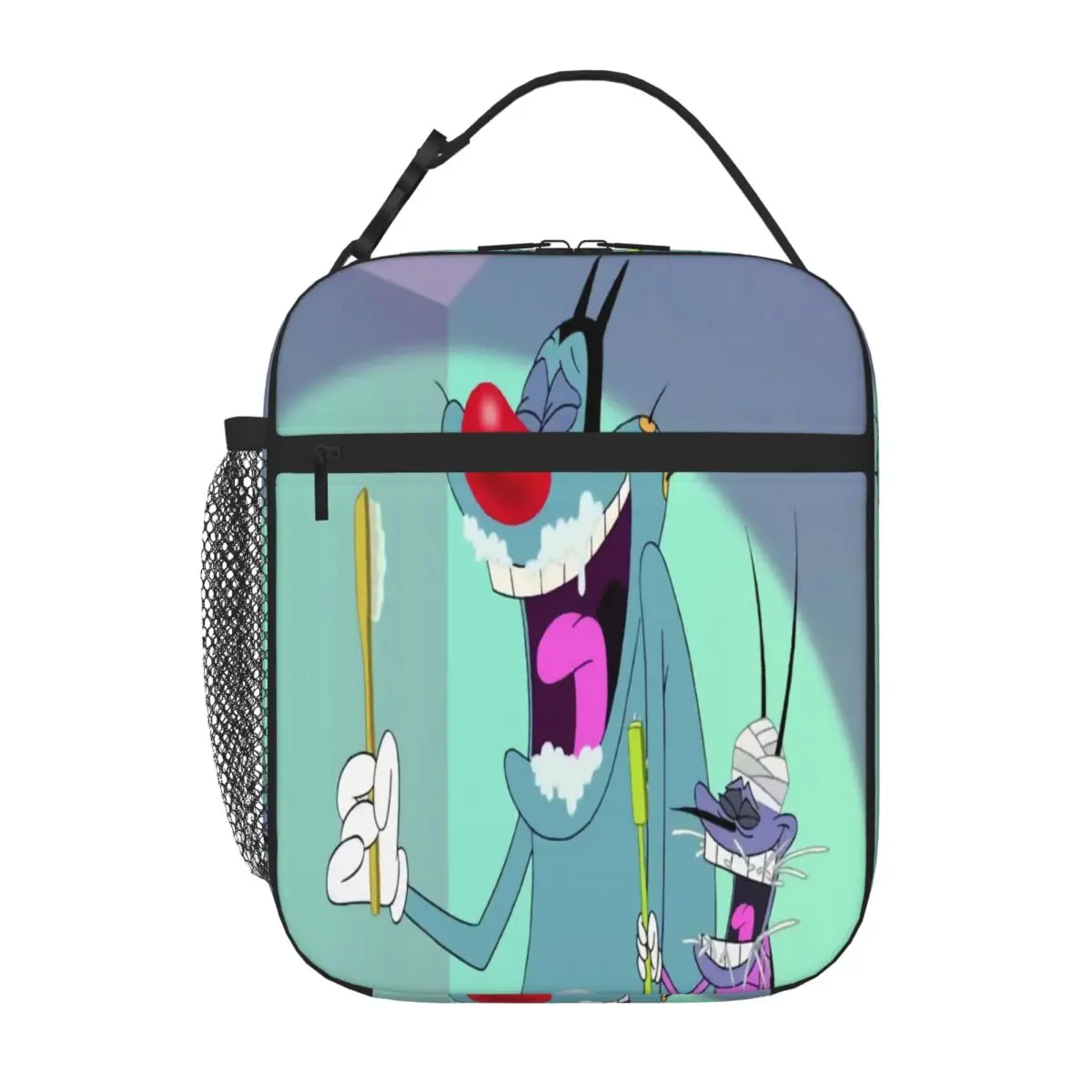 Hot Sale Oggy And The Cockroaches Modern Reusable Lunch Bag Kid Outdoor Class Thermal Lunch Bag