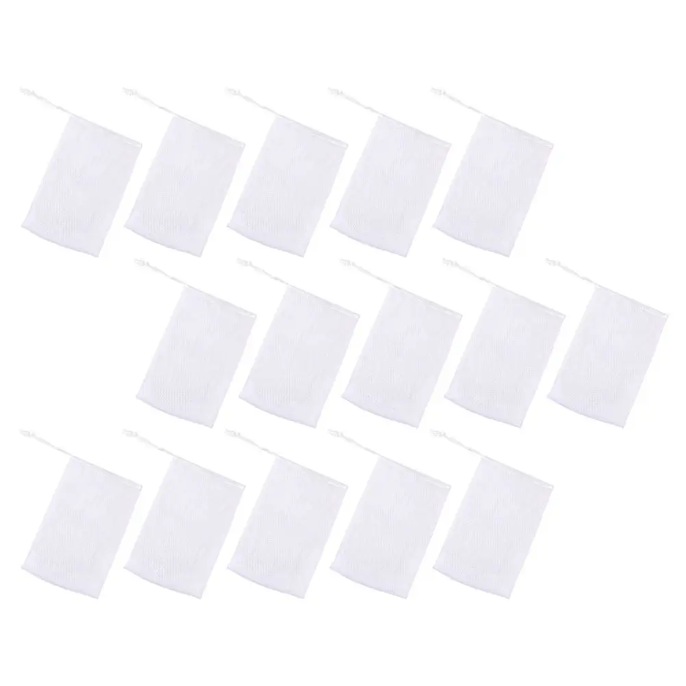 50Pcs Soap Mesh Pouch Making Net Drawstring Foaming Nets for Cleansing Shower Handmade Soap Holder Quick Drying Mesh Bag