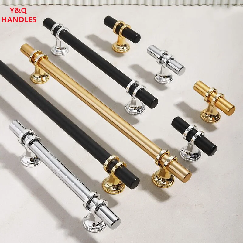 Handles Drawer Cabinet Furniture Kitchen Handles for Cabinet Knob Door Drawer Furniture Kitchen Knob Modern Simple Golden Silver
