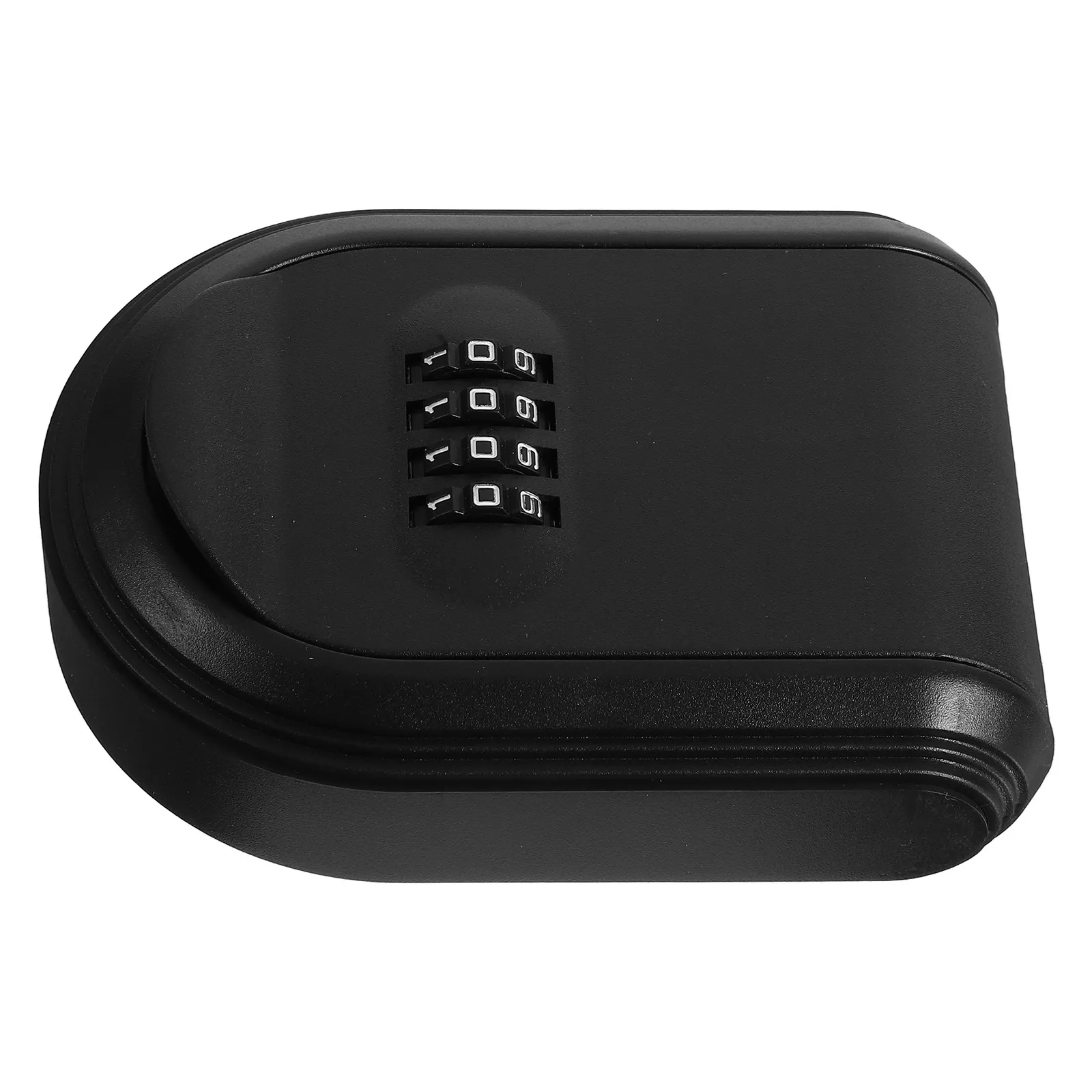 Black All-Plastic Wall Mount Key Lock Box Resettable Combination Security Storage Box for Office Car Keys Outdoor Indoor