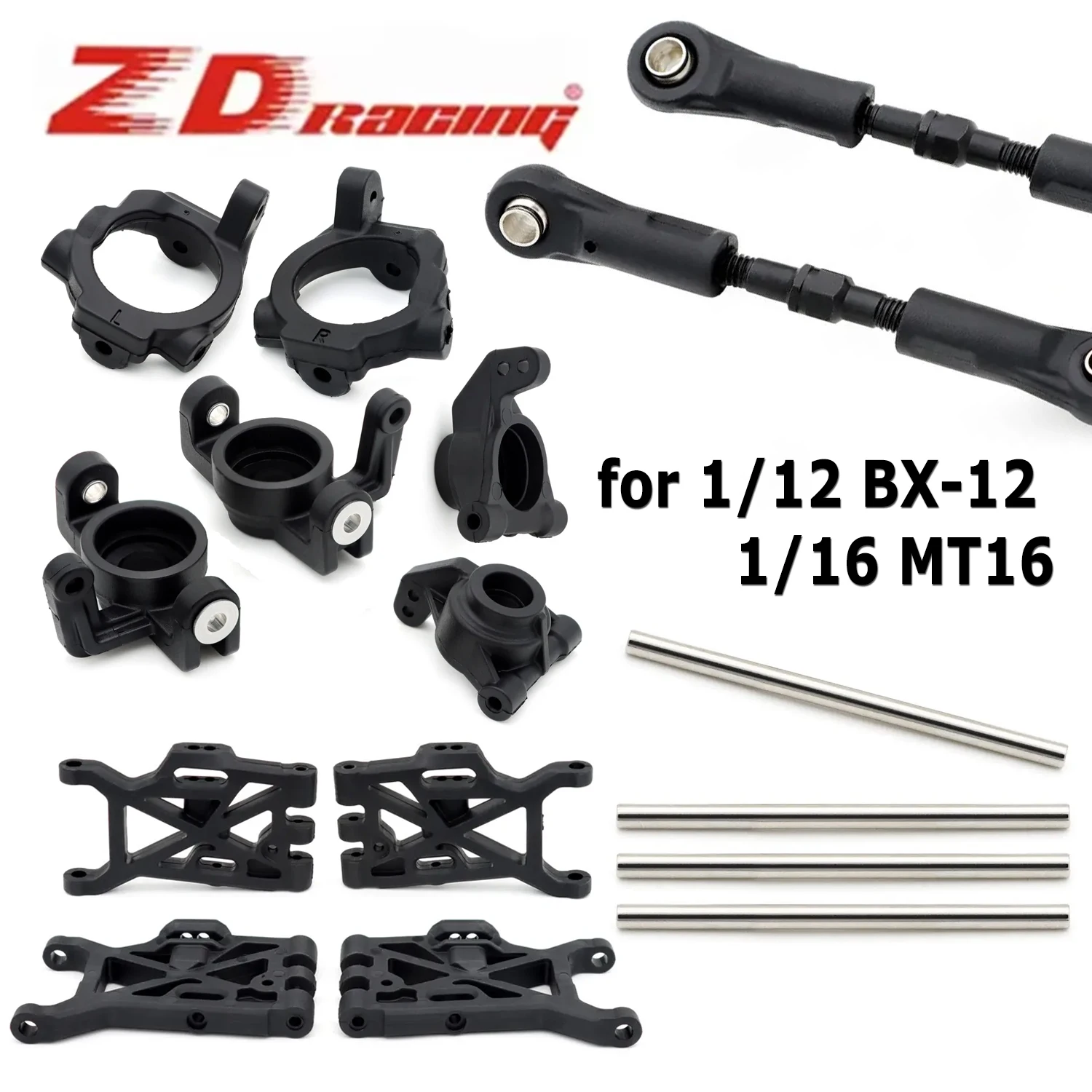 ZD Racing Hinterradnabe Einstellbare Obere Spurstange RC Auto Upgrade-Teile für MT16 1/16 BX12 1/12 Ferngesteuertes RC Auto Modell