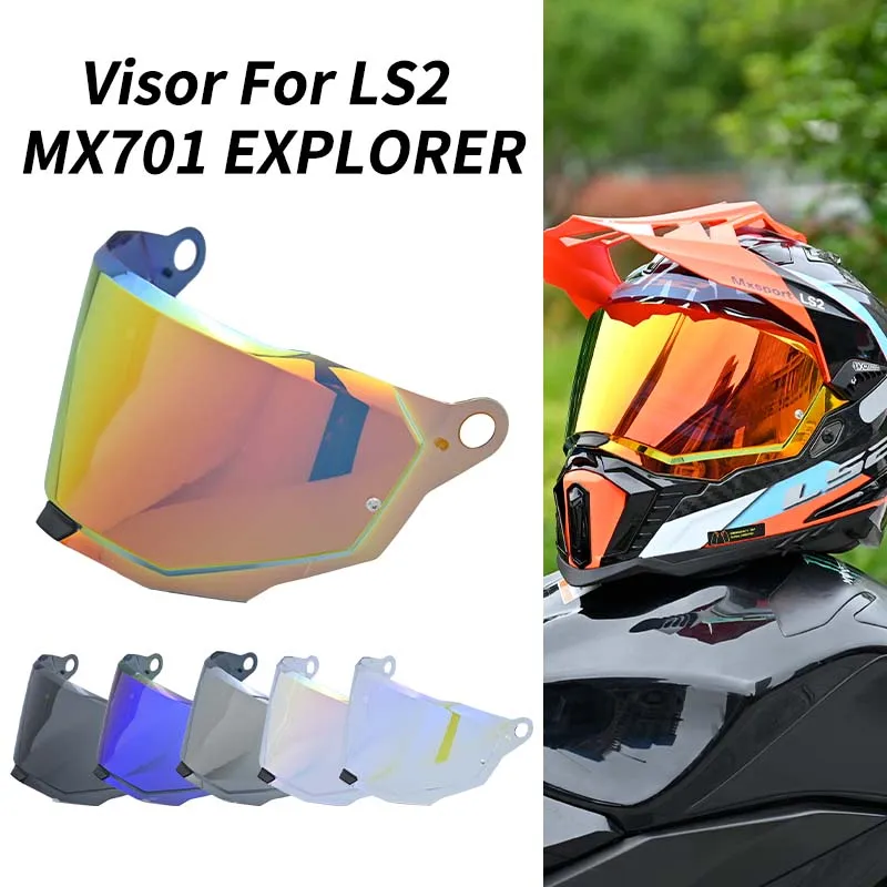 

Helmet Visor for LS2 MX701 EXPLORER Rally Helmet Shield Off-road Faceshield Windproof Motocross Lens Anti-UV Motos accessories