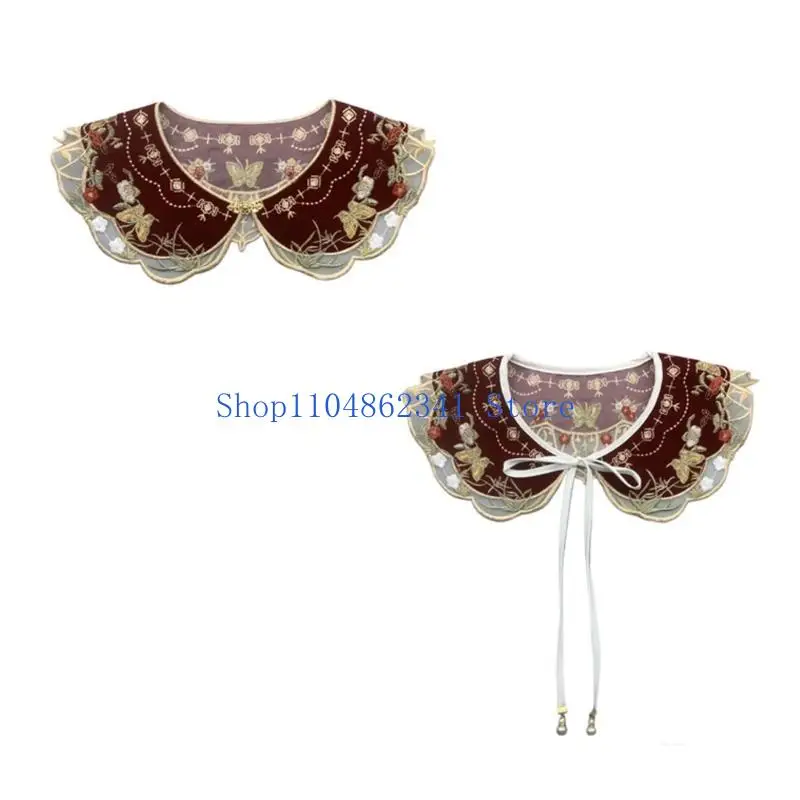 Detachable False Collar Girls Clothes Decorative for Hoodie Sweater or Dress for Lady Girl Ancient Collar