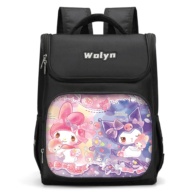 Kuromi My Melody Sanrioes Large Children Backpack School Bag For Boy Girls High Quality Kids Bag Durable and Multi Compartmen