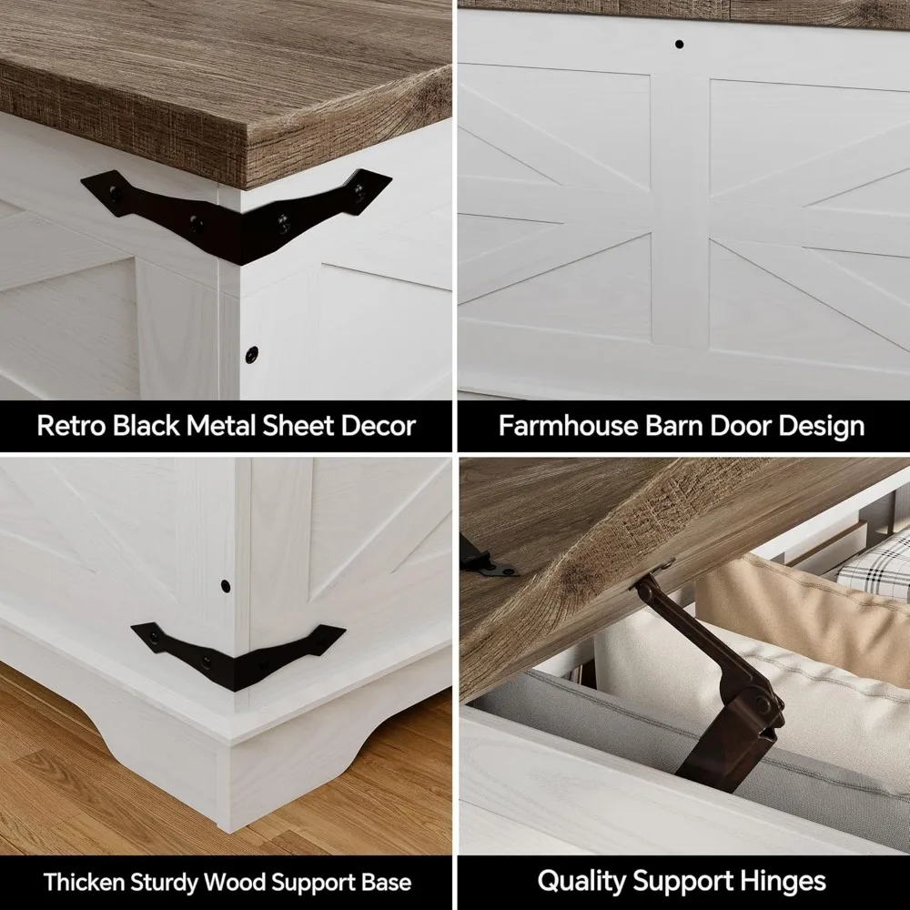 طاولة قهوة متينة للتخزين، طاولة مركزية خشبية مربعة لغرفة المعيشة مع غطاء قابل للسحب، تصميم عالي التحمل للاستخدام اليومي