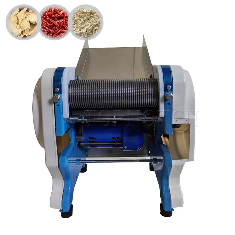 Commercial Vegetable Shredder Cutter Machine Multifunctional Electric Dry Pepper Tofu Scallion Kelp Food Cutting Shredding