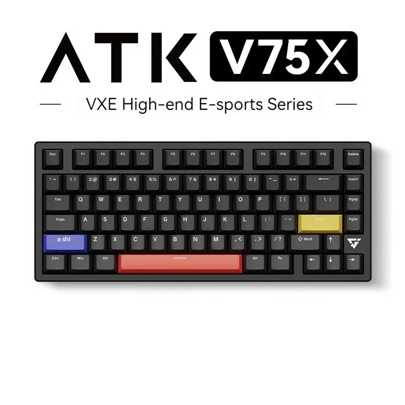 

VGN ATK V75X Wireless Bluetooth Three-mode Hot-Swappable Mechanical Keyboard RGB Low Latency Conflict-free Gaming Keyboard