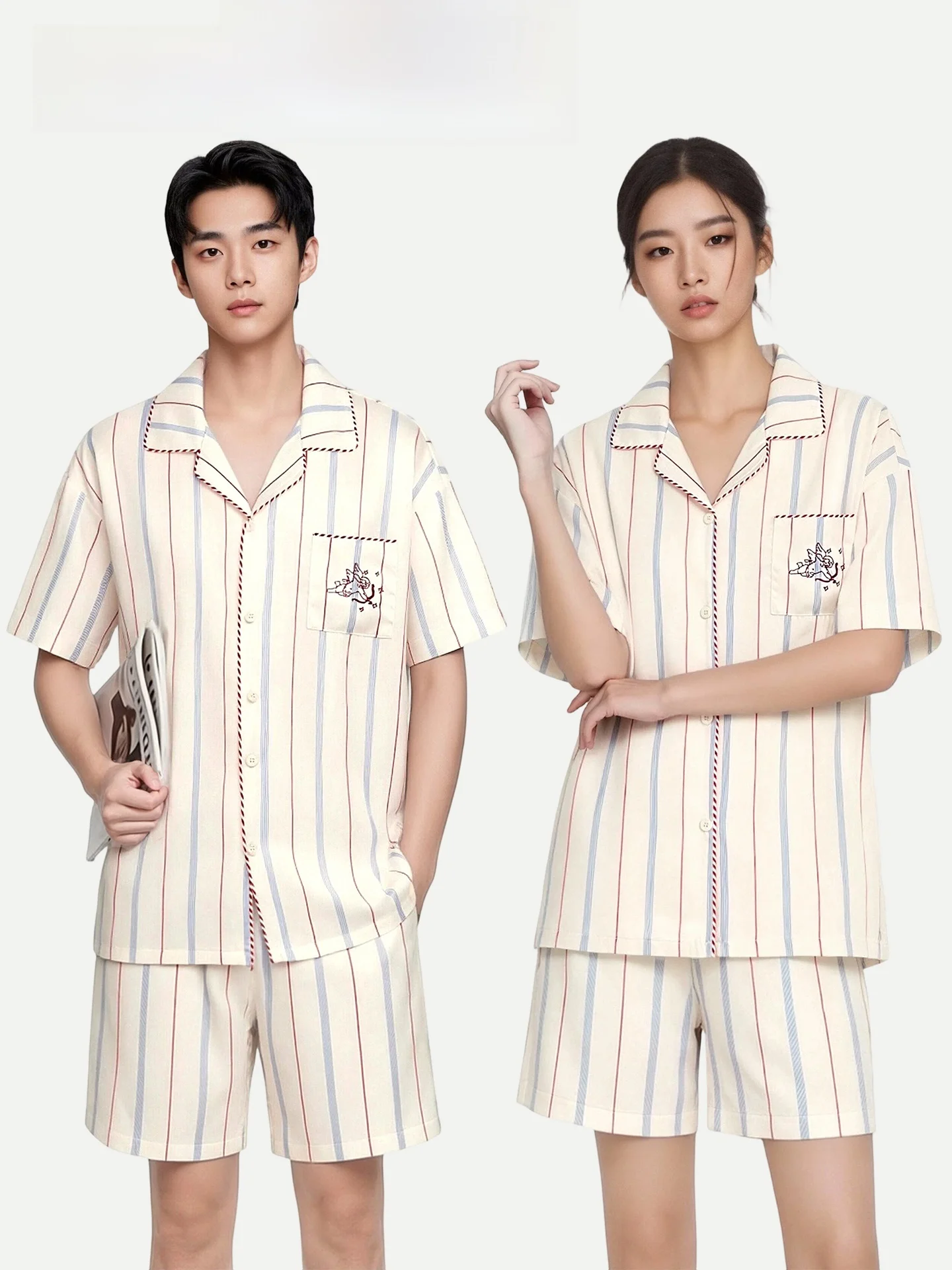 pyjama-d'ete-en-soie-glacee-pinkbread-ensemble-de-vetements-d'interieur-style-couple-nouvelle-collection-2026-doux-respirant-leger-manches-courtes