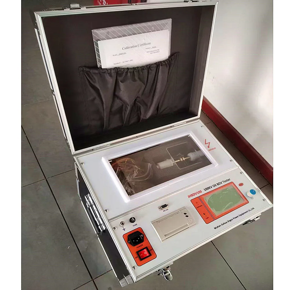 Manufacturer Price 100KV Transformer Oil BDV Tester Insulation Oil Dielectric Tester Breakdown Voltage Transformer Test Machine