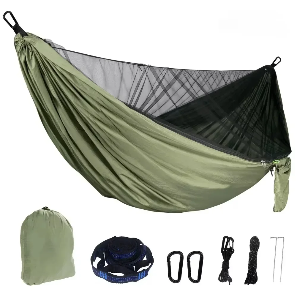 Outdoor Portable Camping Hammock - Single and Double Strap Tree Straps Camping Traveling