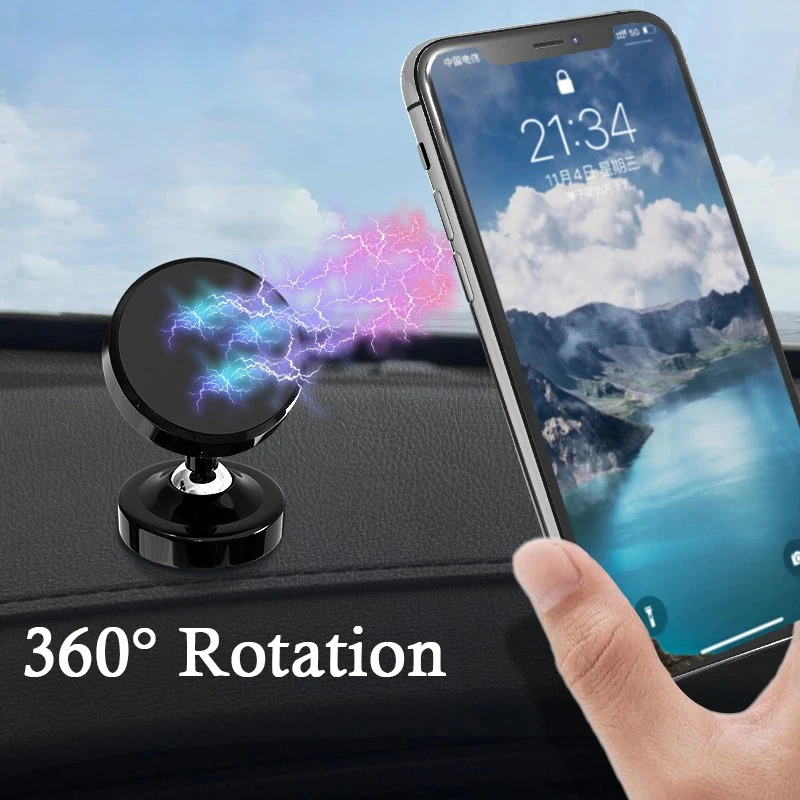 Strong Magnetic Car Phone Holder Magnet Smartphone Mobile Stand Cell GPS Support For iPhone 14 Samsung Galaxy S22 Xiaomi Huawei