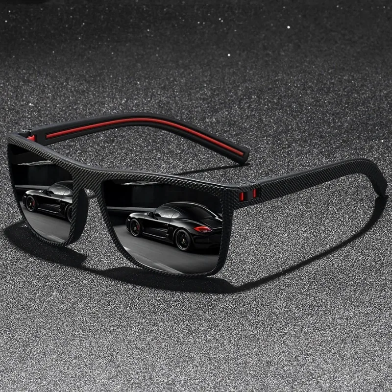 Classic Vintage Check Pattern Square Sunglasses Men Women Fashion Fishing Driving Man Sun Glasses UV400 Retro Eyewear