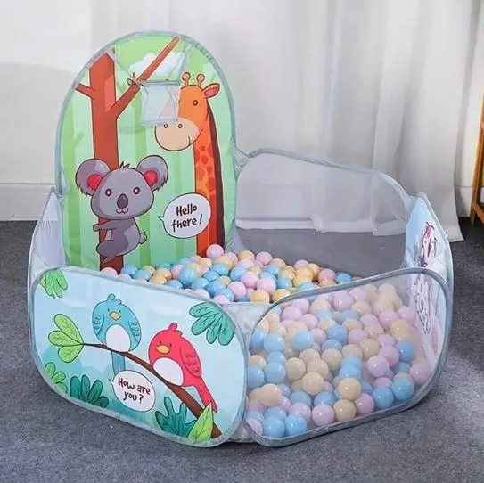 Ball Pool for Toddlers - Baby pop-up Kids ball pool play tent, free to install foldable crawling game fence ball Pool sloth moti