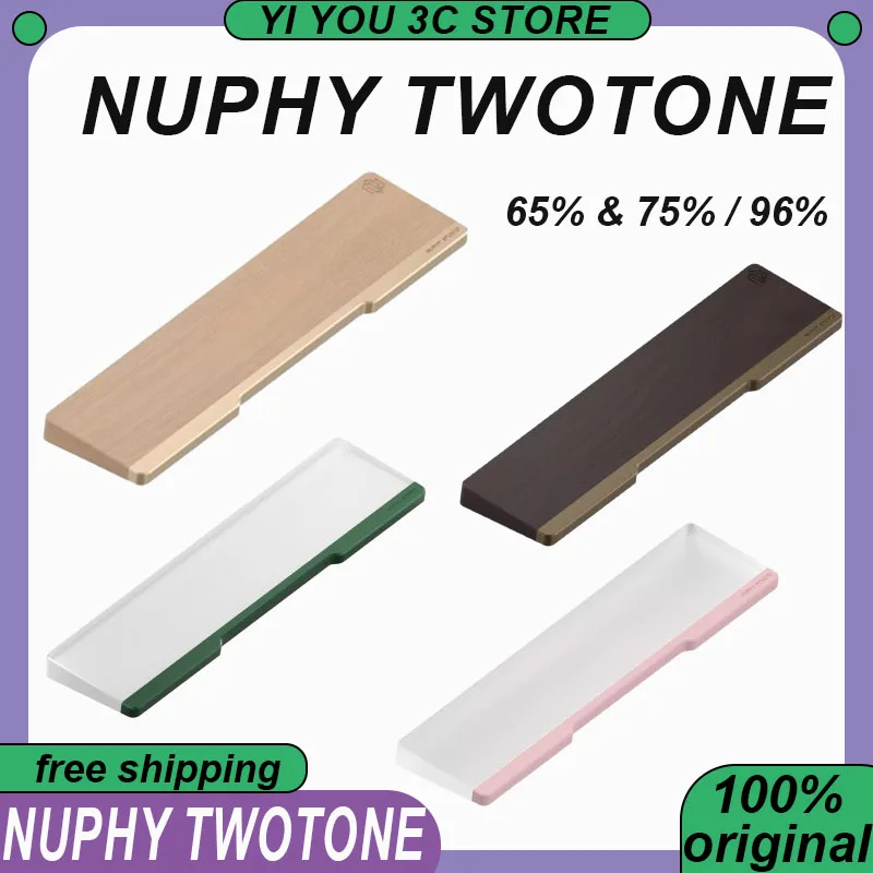 

NuPhy Twotone Halo Wrist Rest 65%&75% 96% Mechanical Keyboard With Wrist Support Ergonomic Aluminum Custom Wrist Rest PC Gaming