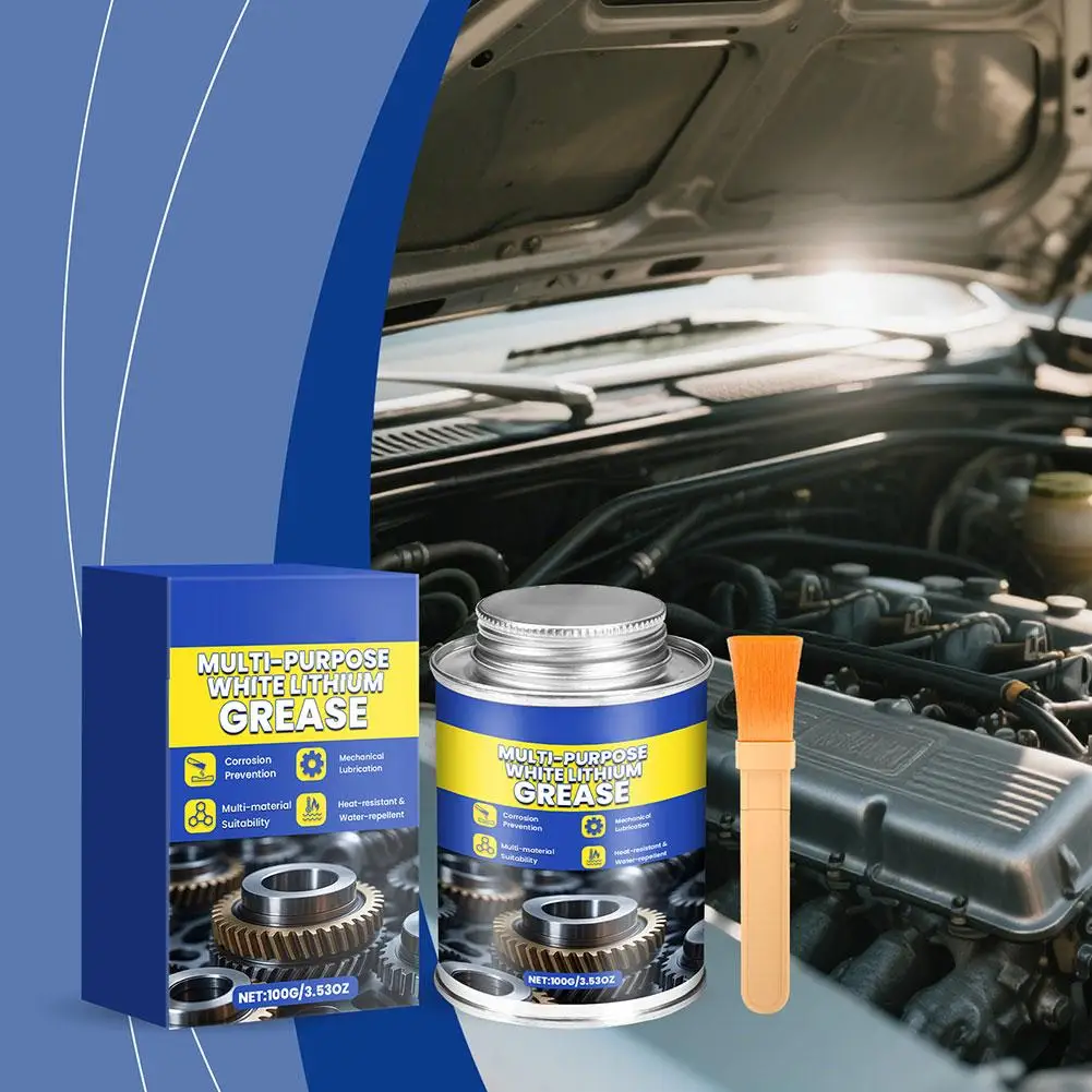 

Multi-purpose White Lithium-based Grease For Car Noise-reducing Smoothing Cleaning And Rust-preventing Lubricant V9d0