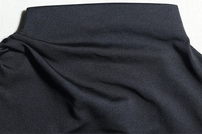 Doyerl zwarte bodycon-jurk met lange mouwen vrouw nachtclub feest schede slanke elastische elegante korte jurken vestidos de fiesta