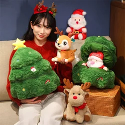 子供のためのサンタクロースのぬいぐるみ,かわいいエルク人形,クリスマスツリー人形,家の装飾,新しいコレクション