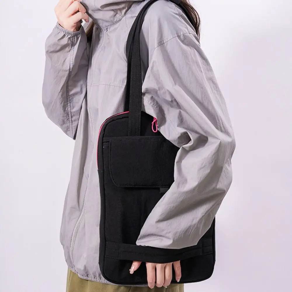 

Simple Solid Laptop Shoulder Bag Shockproof Waterproof Computer Storage Bag Large Capacity Handbag Business Briefcase Bag Daily