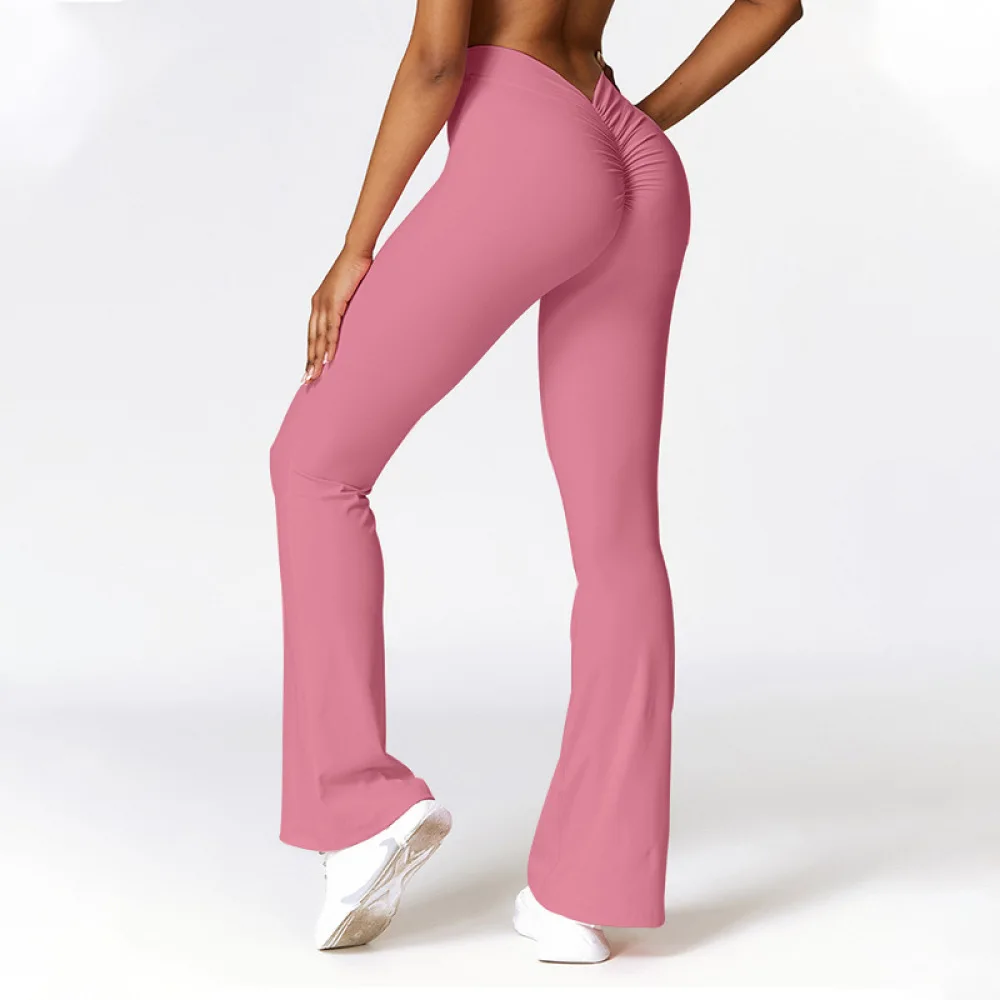 High Waist Flare Yoga Tights Women Breathable Gym Leggings Workout Shaping Bootcut Sportswear Fitness Athletic Body Pants