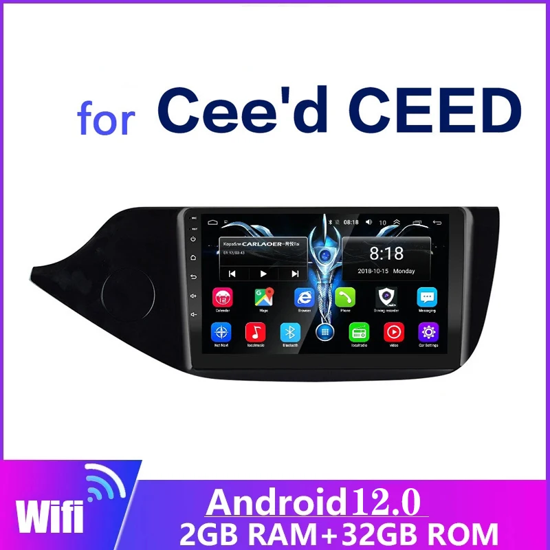 

For KIA Cee'd CEED JD 2012 2013 2014 2015 2016 -2019 2din Car Radio Multimedia Video Player Android 2din 2G+32G GPS Navigation