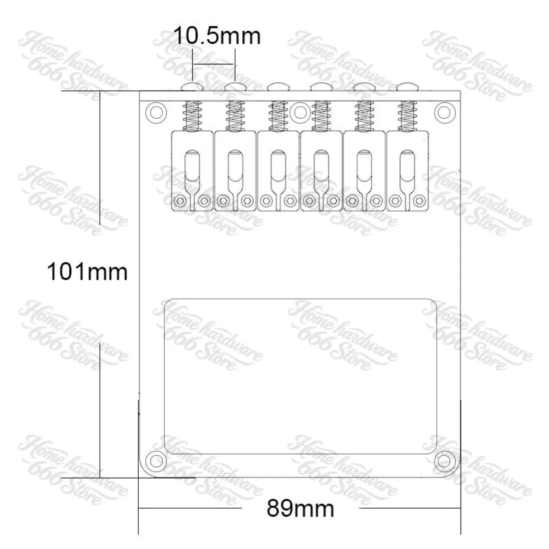 Double Coil Pickup Flat String Code, Electric Guitar Bridge, Tele Fixed Bridge, Pull Chord Plate
