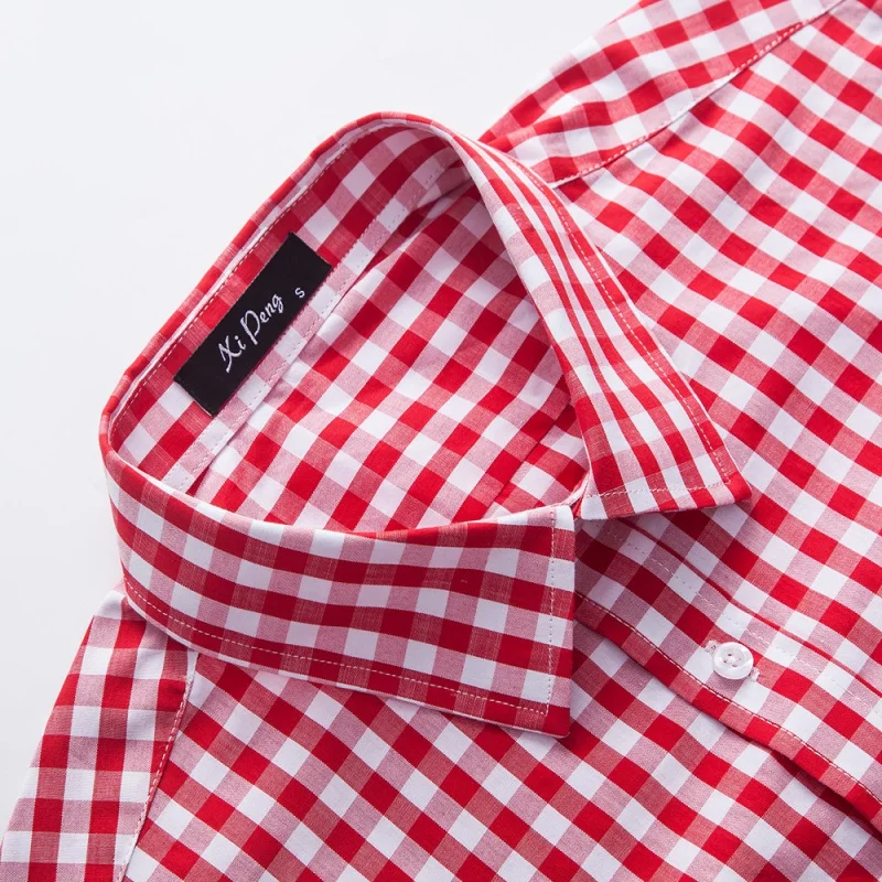 YWSS-Men's Long Sleeve Plaid Shirt, Cotton Clothes, Small, Plus Size, New Arrival, Hot-Selling
