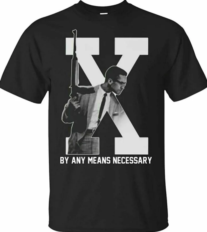 Malcolm X t shirt// best - design HOT, Christmas gift Cotton Luxury brand vintage oversized