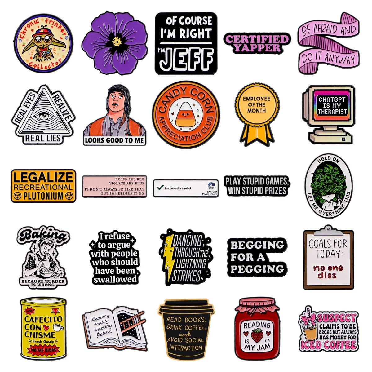 CHATGPT IS MY THERAPIST AI Zitat Brosche Emaille Pin für Frauen Anstecknadeln Abzeichen auf Rucksack Kleidung Accessoires Schmuck Geschenke