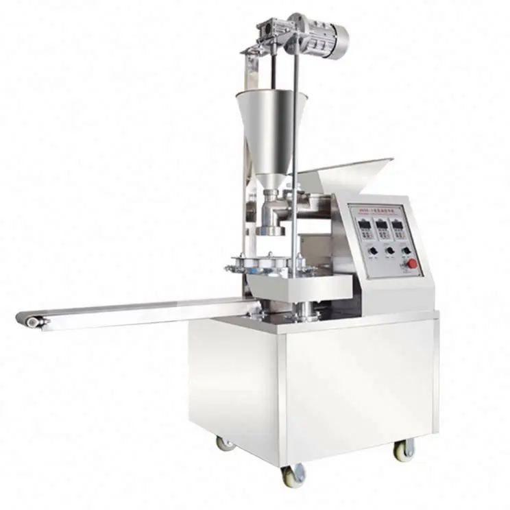 TEBAK estampado apisonador automático redondo arroz glutinoso pastel pasta de frijol plegable bollos al vapor máquina formadora de bollos rellenos al vapor