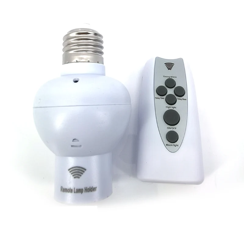 E27 led light Infrared Wireless Remote Control Lamp Holder Dimmable Timer Bulb Cap Socket Base For Corridor Stairs Night a1