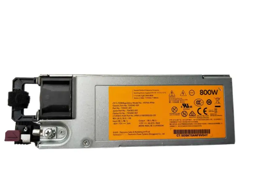 

original 100% authentique 735051-401 720480-B21 735040-001 754382-001 800W Power Supply For GEN9 G9