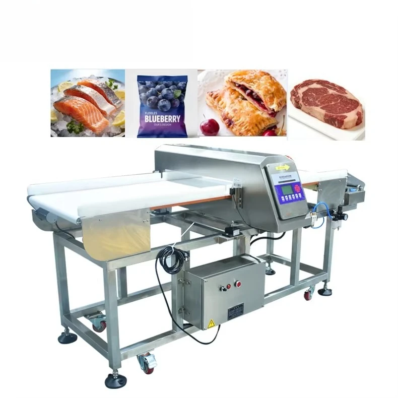 High Performance Industrial Food Metal Detector Machine With Rejector for Snacks and Milk