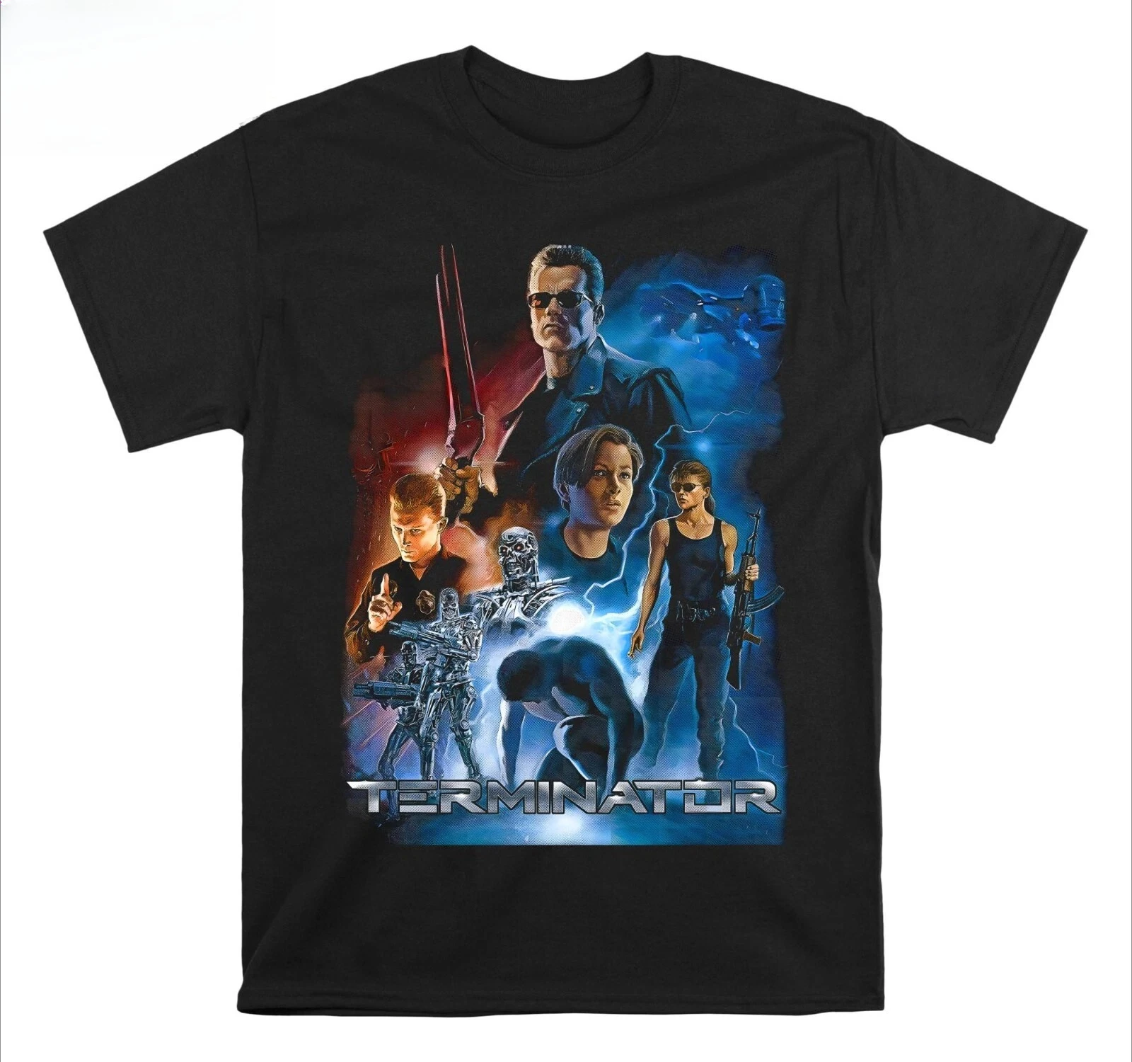 2026 Terminator 2 Judge Movie T‑Shirt O‑Neck Unisex Men Women Movie Gift Casual Streetwear Short Sleeve Tee