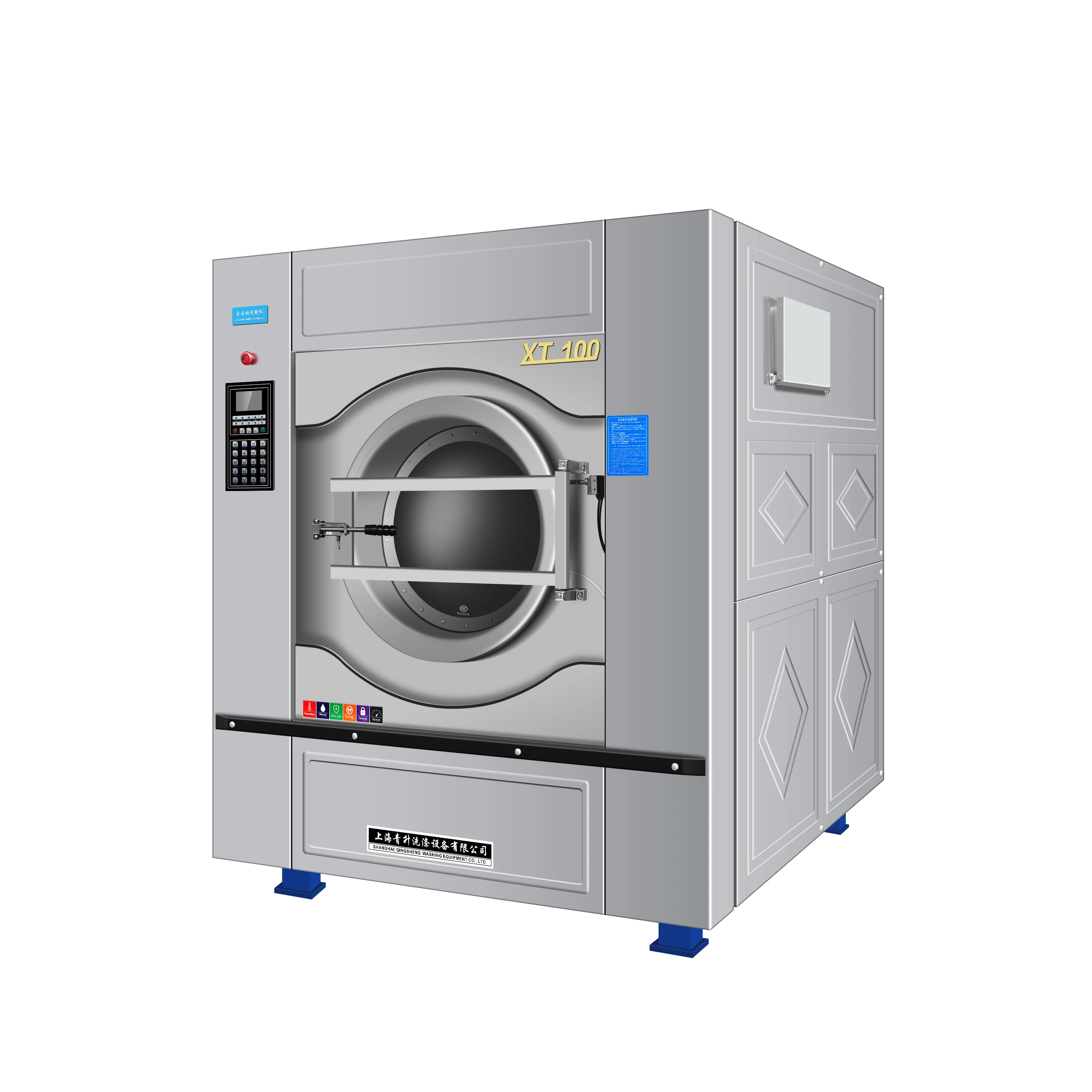 100kg High Capacity Industrial Textile Washing Machine Hotel Commercial Automatic Washing Machines Heavy Duty 1780*1800*2200mm