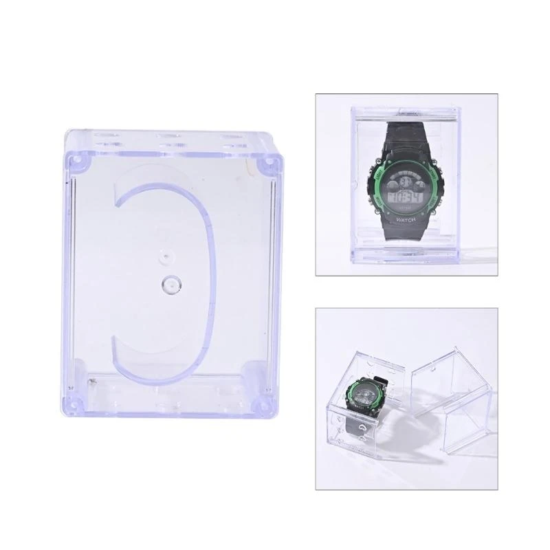 

Wall Mounted Scratch Proof Multi Functional Watch Band Shelf Support No Tools Needed ABS Material For Tech Enthusiasts 896C