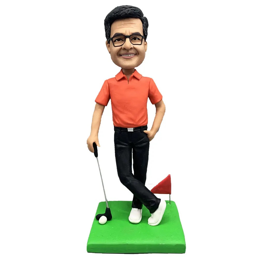 

Customized Bobbleheads, Personalized Golfing Boss, Fully Handmade, Customized Personalized Dolls According To Pictures